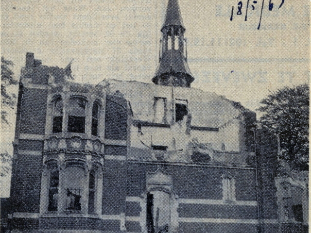 Kasteel Kranenburg - Bisschopskasteel - Spoorwegstraat - sloop 1963