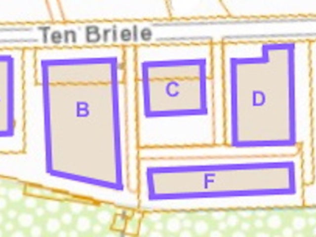 Ten Briele Zuid - KMO zone - grondplan bedrijfsunits